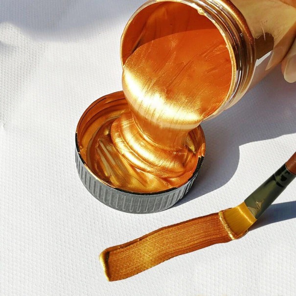 Akryylimaali maalaukseen 60 ml pronssi