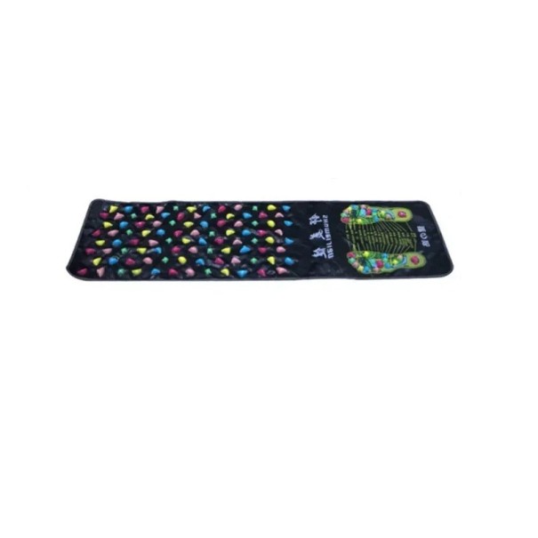 Akupressurmåtte 35x120 cm med kunstige sten Massagemåtte til fødder og hele kroppen Refleksmassagehjælpemiddel til sundhed og afslapning 1
