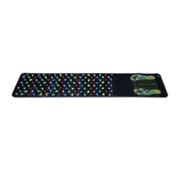 Akupressurmåtte 35x140 cm med kunstige sten Massagemåtte til fødder og hele kroppen Refleksmassagehjælpemiddel til sundhed og afslapning 1