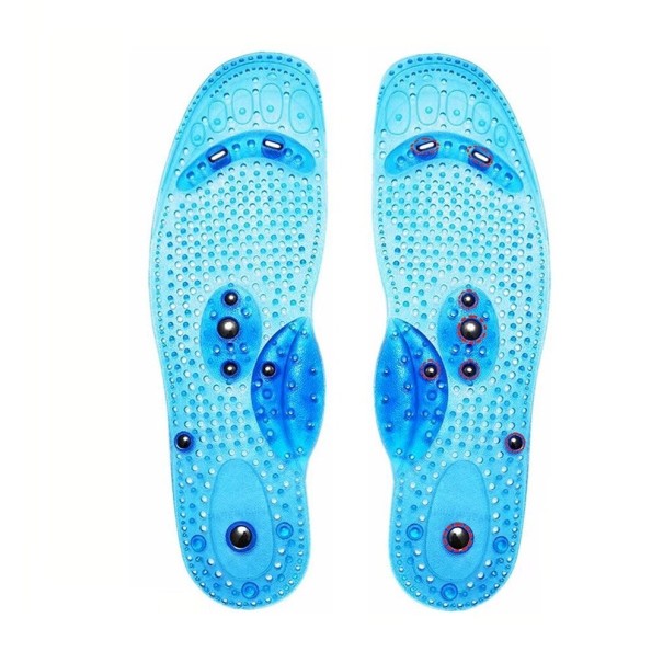 Akupresszúrás talpbetét cipőkhöz 16 mágnessel kék 35-40
