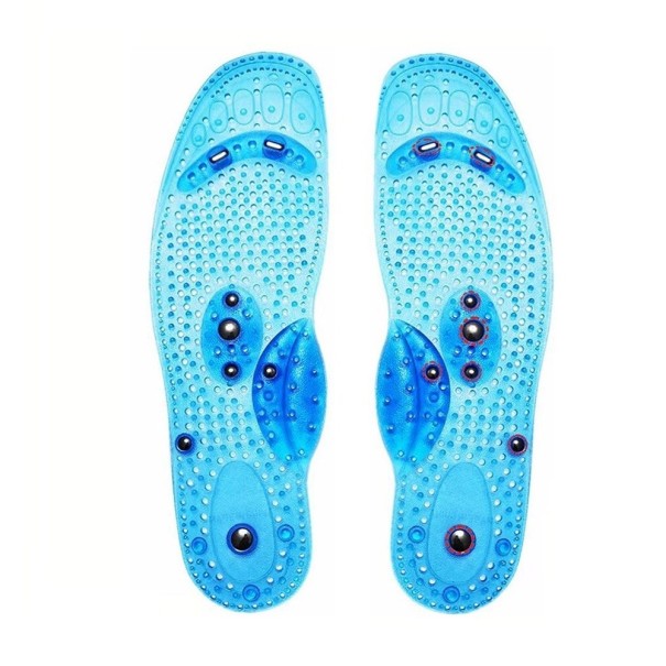 Akupresúrne vložky do topánok so 16 magnetmi modrá 41-45