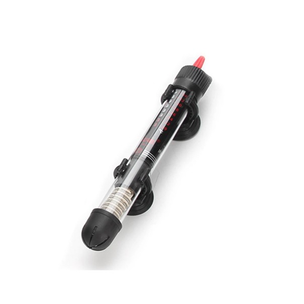 Akvarievarmer 50 W 195 × 25 mm Nedsænket justerbar varmelegeme med kvarts glas Vandtæt isolering Sugekopper til akvarier op til 60 l 1