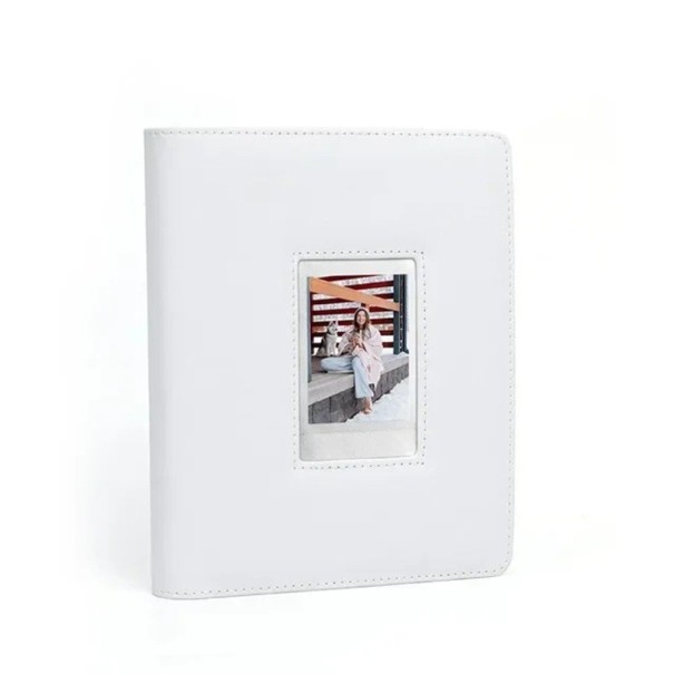 Album foto 20 x 16 x 3 cm pentru Fujifilm Instax Mini 12 11 9 Album foto rigid pentru fotografii instantanee alb