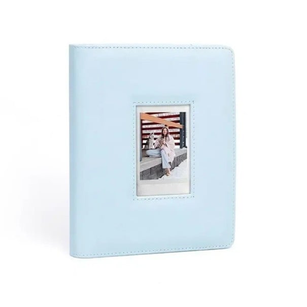 Album na fotky 20 x 16 x 3 cm pro Fujifilm Instax Mini 12 11 9 Pevné fotoalbum na instantní snímky modrá