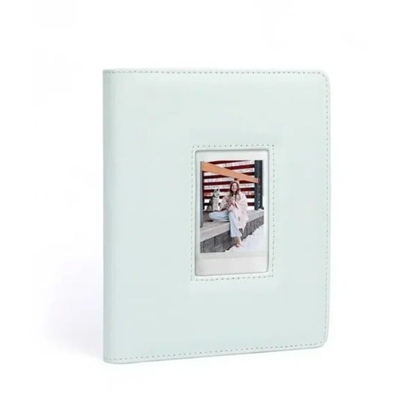 Album na fotky 20 x 16 x 3 cm pro Fujifilm Instax Mini 12 11 9 Pevné fotoalbum na instantní snímky zelená