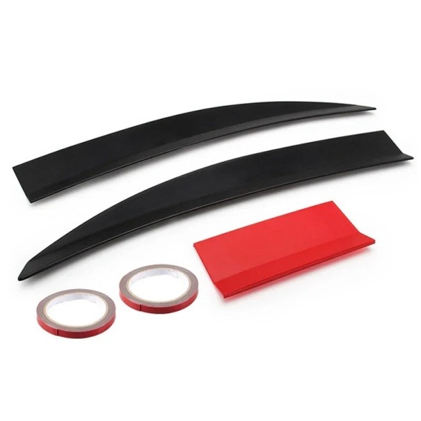 Alerón trasero universal de plástico para maletero (3 piezas, 115-125 cm), compatible con BMW, Tesla, Audi, Toyota, Honda, KIA y Hyundai. rojo