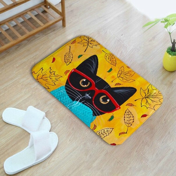 Alfombra de baño con gato 6