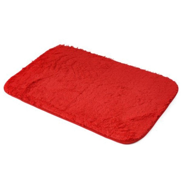 Alfombra de baño de microfibra rojo