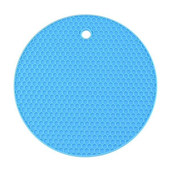 Alfombrilla de cocina de silicona C225 azul L