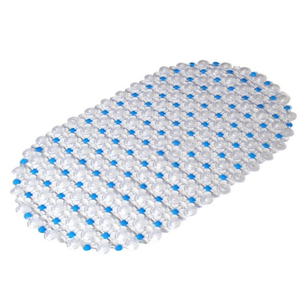 Alfombrilla de ducha antideslizante azul