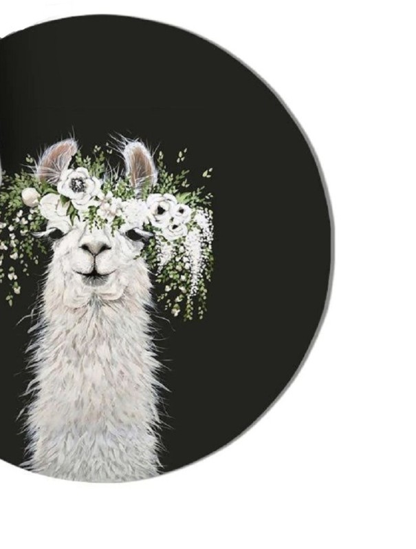 Alfombrilla de ratón redonda K2502 negro 22 cm x 22 cm