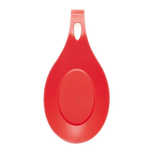 Alfombrilla de silicona para cucharón rojo
