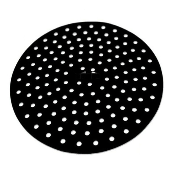 Alfombrilla de silicona para freidora de aire caliente negro 23 cm