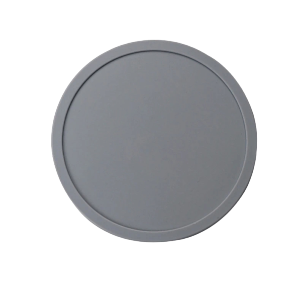 Alfombrilla de silicona para sellar con cera Posavasos para sellar con cera 9 x 9 cm Accesorios para sellar con cera gris