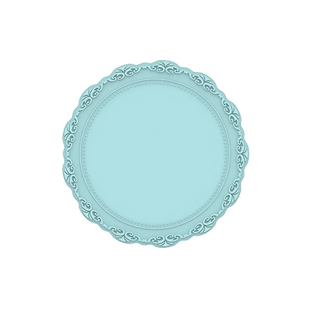 Alfombrilla de silicona para sellar con cera Posavasos para sellar con cera Accesorios para sellar con cera azul claro