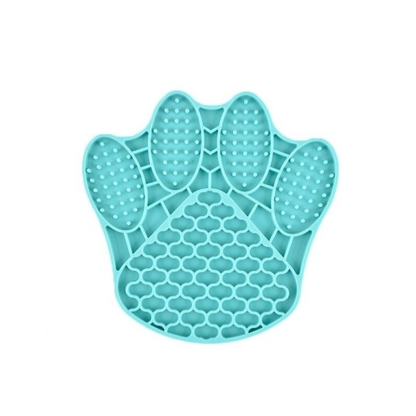 Alfombrilla para lamer para perros y gatos C830 azul 3