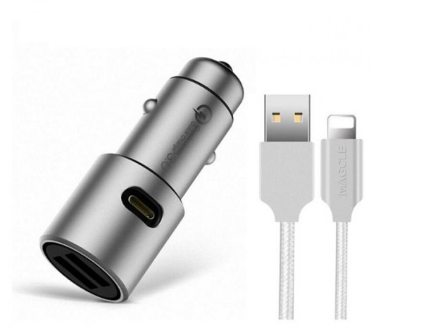 Alkuperäinen USB-autolaturi J737 iOS-kaapeli