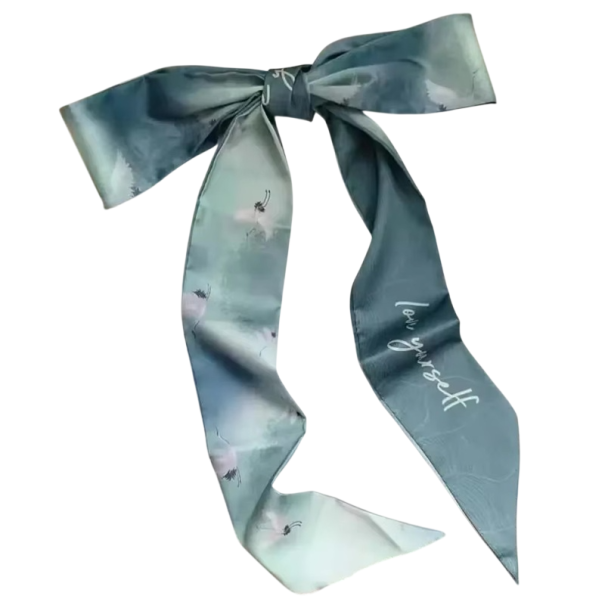 All-Year-Round Fashion Hair Ribbon 6 x 90 cm Printed Scarf for Head and Neck Bag Headband Casual Multifunctional Accessory 1