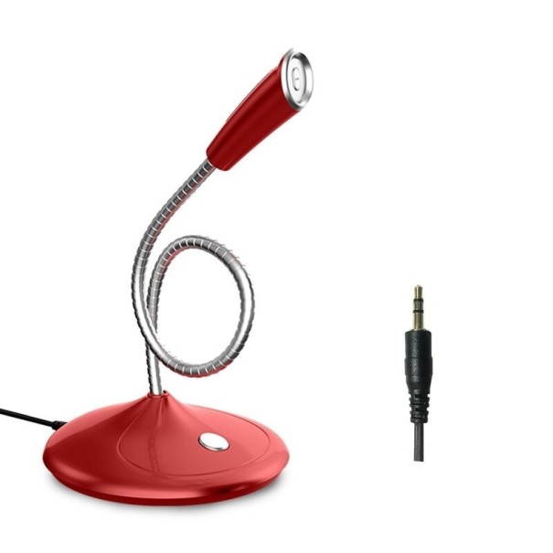 Állítható asztali mikrofon K1502 piros
