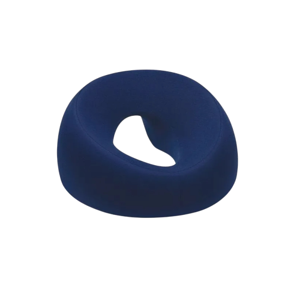 Almofada de massagem ergonómica Apoio de cabeça Espuma de memória Almofada de relaxamento Almofada facial Mesa de massagem Salão Uso doméstico 13x26x6 cm azul