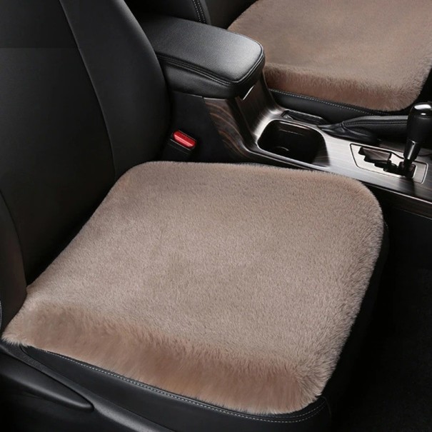 Almofada para autosedaça Almofada de pelúcia para a autosedaça Cobertura quente para autosedaça castanho