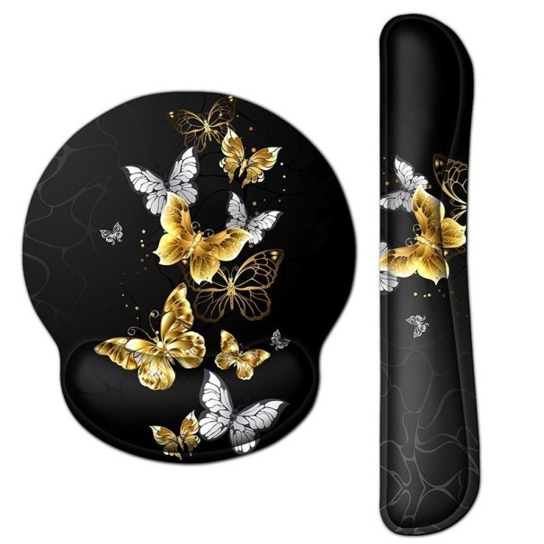 Almofada para rato com suporte ergonómico para o pulso 9