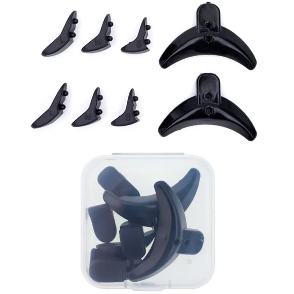 Almofadas de silicone para pestanas 1 par 3 tamanhos Contra a queda de pestanas Bastão permanente Almofada antiderrapante Ferramenta reutilizável preto