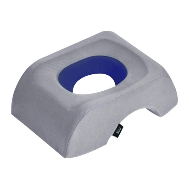 Almohada cuadrada con orificio para la cara Espuma viscoelástica Soporte ergonómico Almohada de masaje relajante Material transpirable Descanso 1