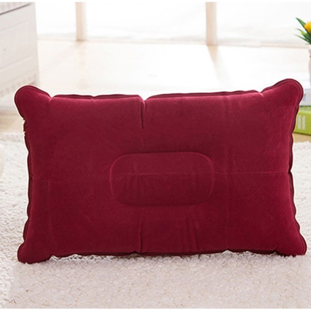Almohada de viaje inflable J2021 burdeos