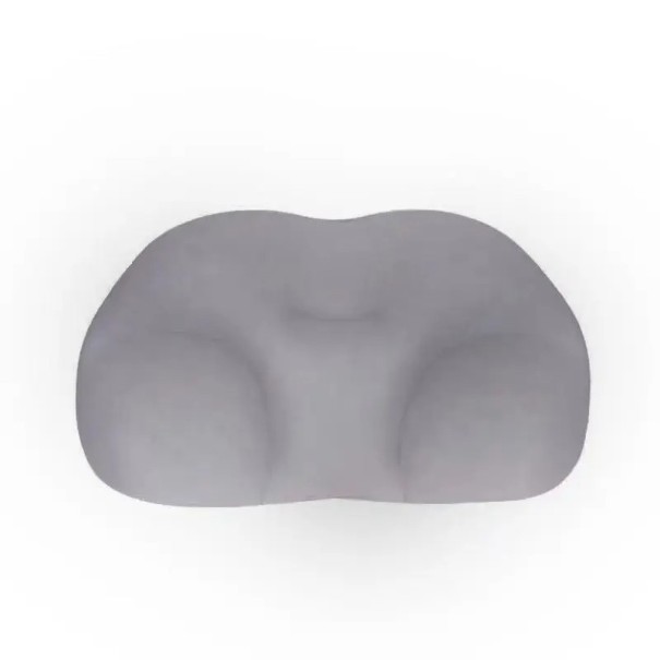Almohada ergonómica suave con forma de nube, espuma viscoelástica, soporte relajante para la cabeza, almohada decorativa de diseño para descansar y dormir, 40 x 25 x 10 cm gris