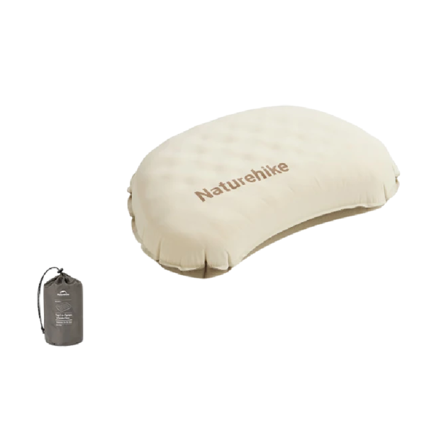 Almohada inflable de espuma impermeable de 24 x 42 x 12 cm, almohada de viaje ligera, material de TPU, compacta, plegable, 99 g, para acampar 1