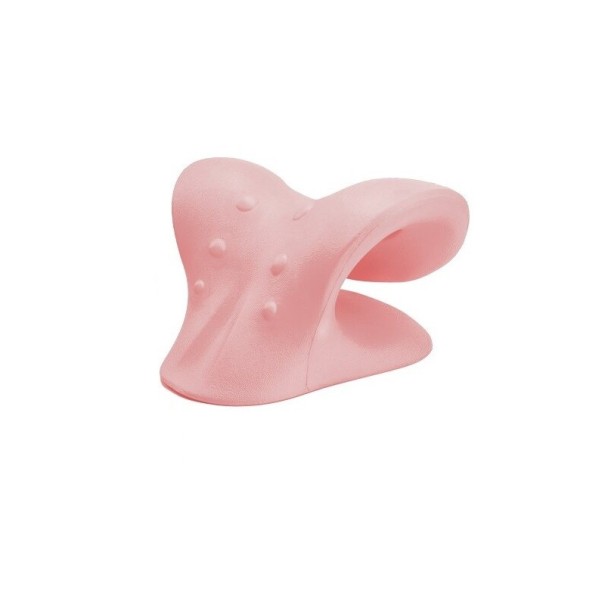 Almohada para la columna cervical rosa