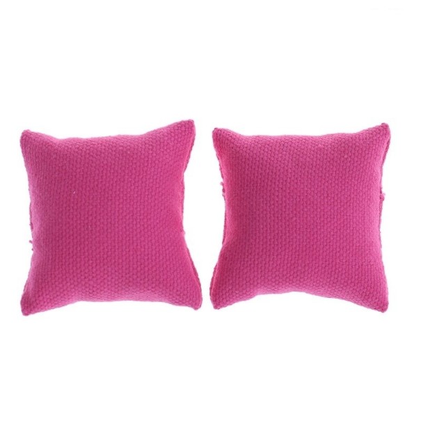 Almohada para muñeca 2 piezas rosa oscuro