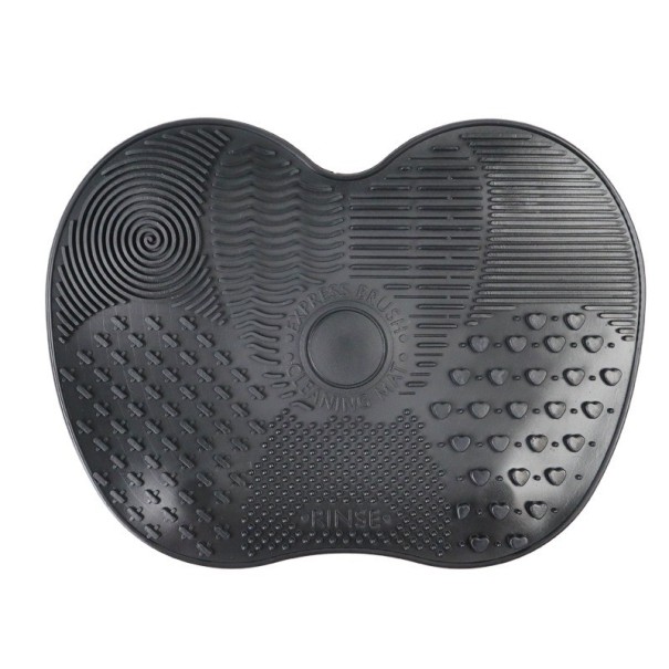 Almohadilla de limpieza de cepillos de silicona negro