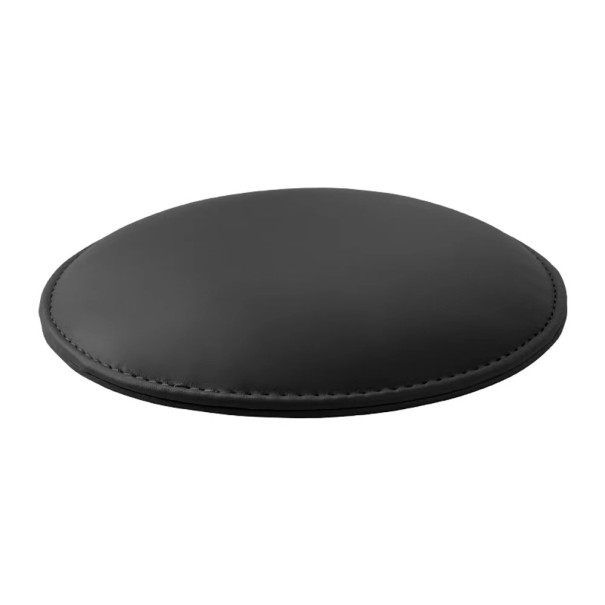 Almohadilla redonda para codo 152 x 152 x 25 mm de microfibra Soporte profesional antideslizante para esteticistas y manicuristas negro