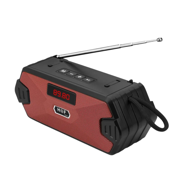 Altavoz Bluetooth portátil 35 W con radio FM Entrada USB TF AUX Función TWS Diafragma de graves Micrófono Compatible con PC y teléfono rojo