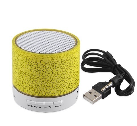 Altoparlante bluetooth portatile giallo