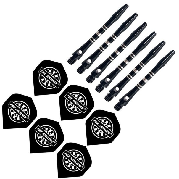 Aluminium dartskafter og flights 12 stk. T962 1