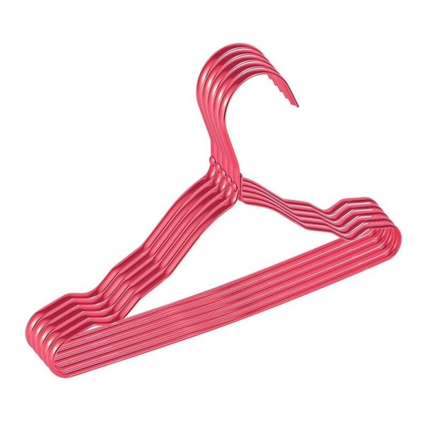 Aluminium hanger 5 stuks rood