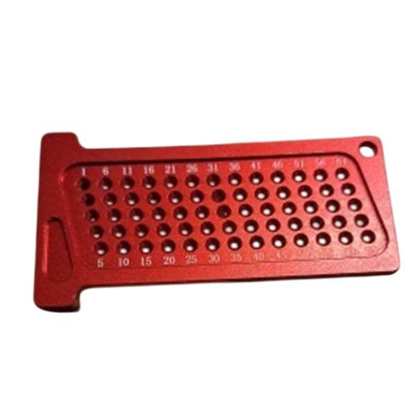 Aluminium Marking Rule for Wood 1–65 mm Precision Measuring Rule with Holes Template for Marking Marking Tool for Carpentry 1