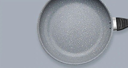 Aluminium stegepande 22 cm J1310 grå