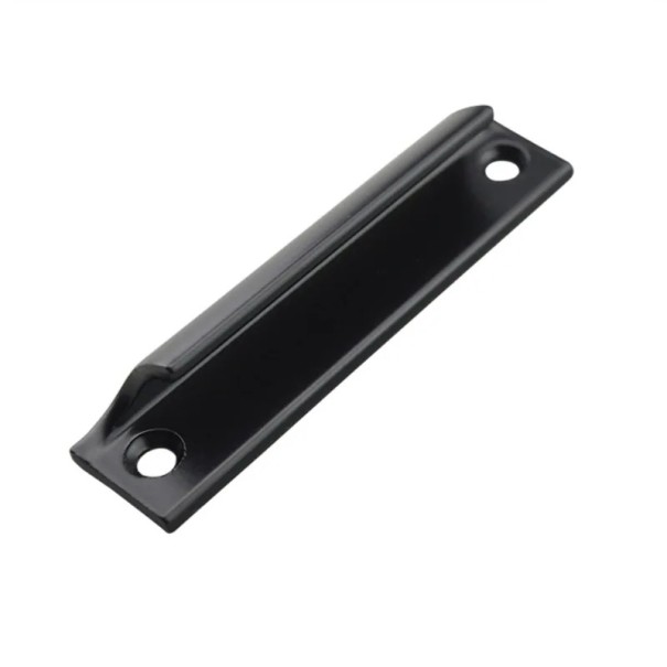 Aluminiumgriff für Türen und Fenster 90 x 30 mm schwarzer Griff mit 2 Löchern für Balkontüren, Tore, Schiebetüren und Möbel schwarz