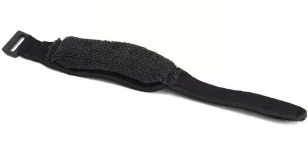 Amortizor de zgomot pentru chitară, ukulele și bas 185 x 70 cm Bandă din bumbac neagră cu arici Amortizor pentru 7 până la 10 corzi Accesoriu 1