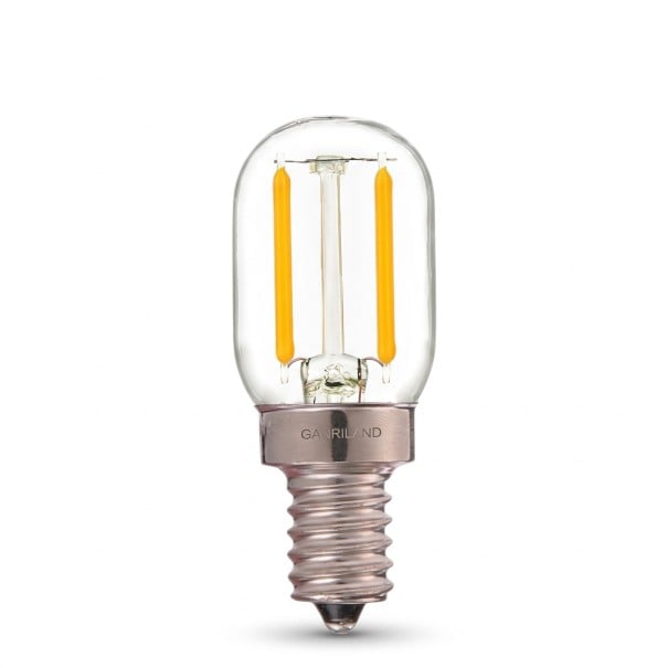 Ampoule LED dimmable T20 E14 Forme tubulaire avec filaments LED 1 W 220–240 V 55 x 20 mm Ampoule transparente Lumière blanche 4500 K Pour lampes et luminaires 1