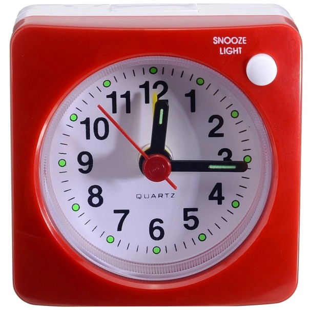 Analog väckarklocka J454 grå