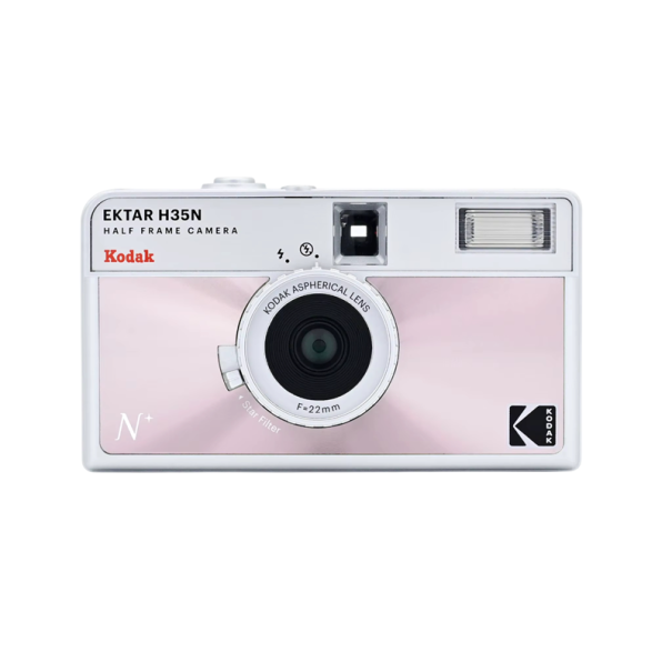 Analoge filmcamera 35 mm 110 × 62 × 39 mm Half Frame 22 mm F11/F8 Bulb modus Sterfilter Ingebouwde flitser roze