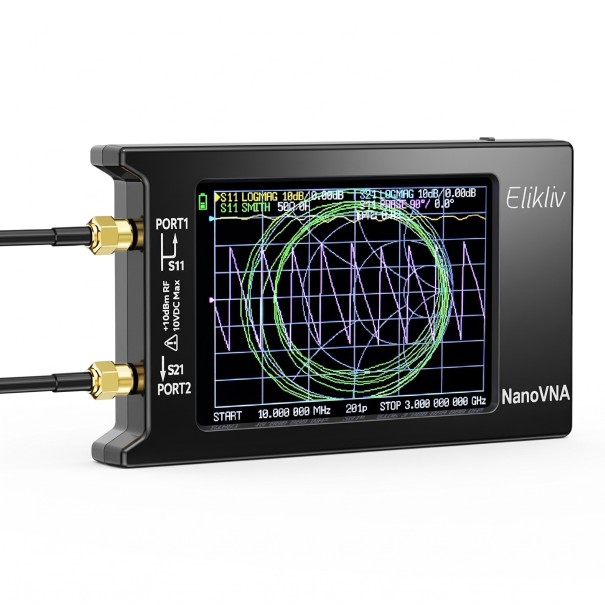 Αναλυτής δικτύου Vektor Nano VNA-H4 V4.3 10 kHz–1,5 GHz, 4" οθόνη αφής, μπαταρία 1950 mAh, μαύρος, αναλυτής και ρυθμιστής κεραίας 1
