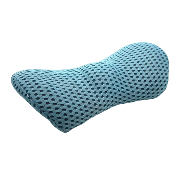 Andningsbar kudde i memoryskum 32 x 24 x 13 cm Sov- och ländryggsstöd för bil och säng Ergonomiskt inredningstillbehör för komfort blå