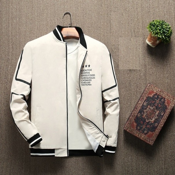 Ανδρική bomber jacket S82 μπεζ S