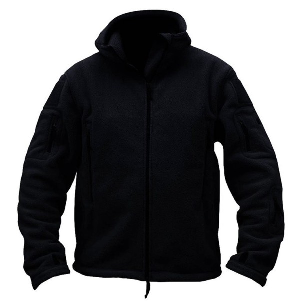 Ανδρική φλις ζακέτα J2591 μαύρο XXL